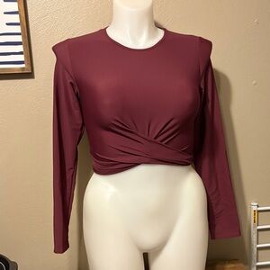 Savvi Long Sleeve Women's Crop Top